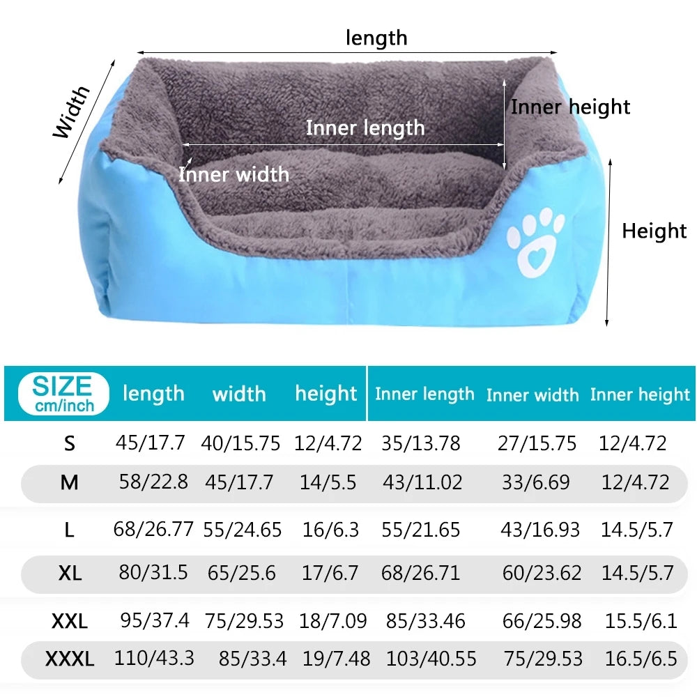 Square Comfortable Double Sided Dog Bed